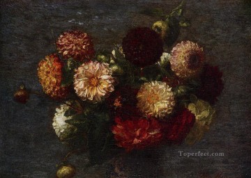 フラワーズ Painting - 菊2 花の画家 アンリ・ファンタン・ラトゥール